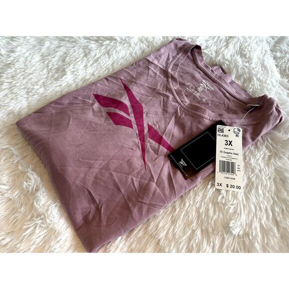 Reebok Tops - NWT Reebok Short Sleeve Tee, Purple, Women's 3X